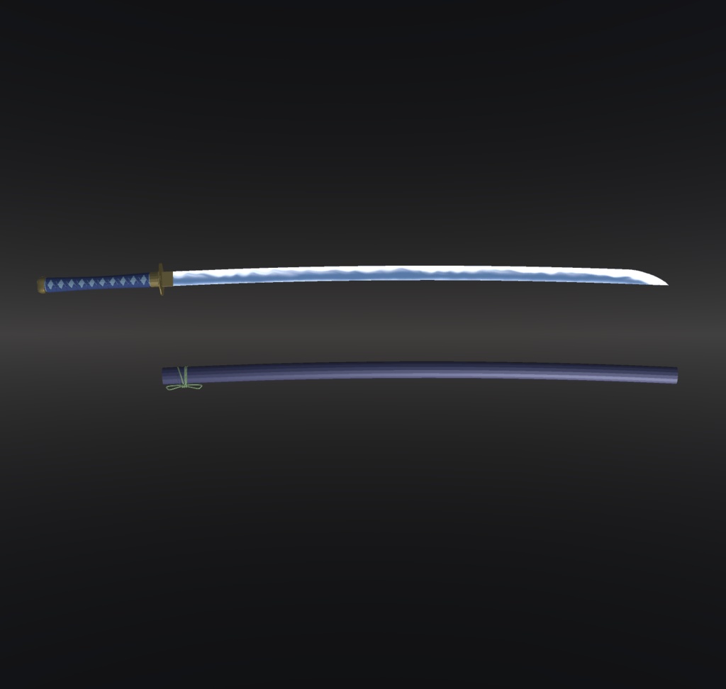 【3Dmodel】蒼焔ノ太刀【VRchat】