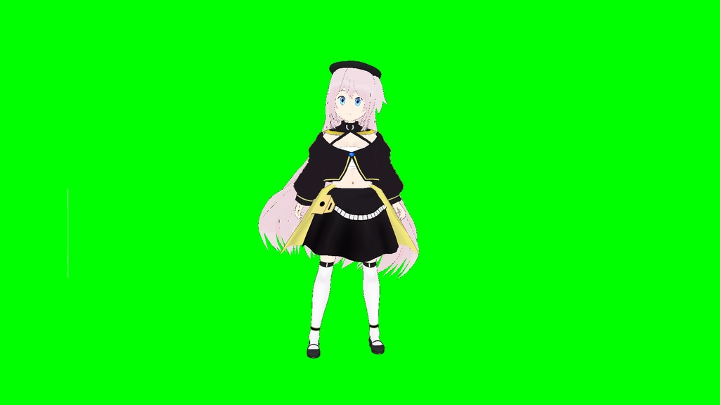 【VRM】ピンク髪女の子3Dモデル