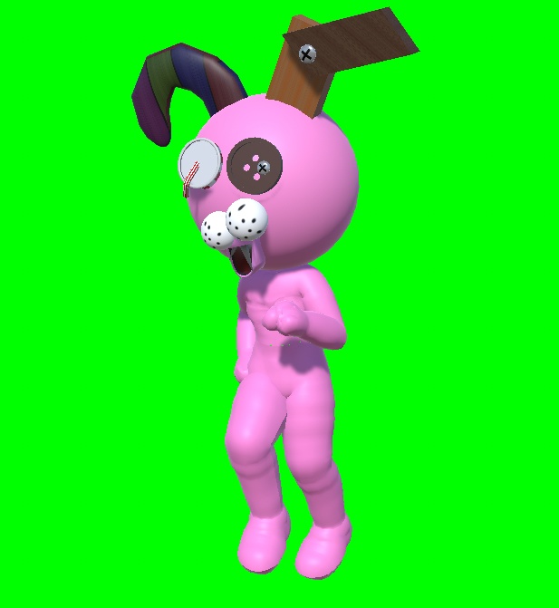 【VRM】Vtuberやホラーゲームにおすすめ モンスターうさちゃん