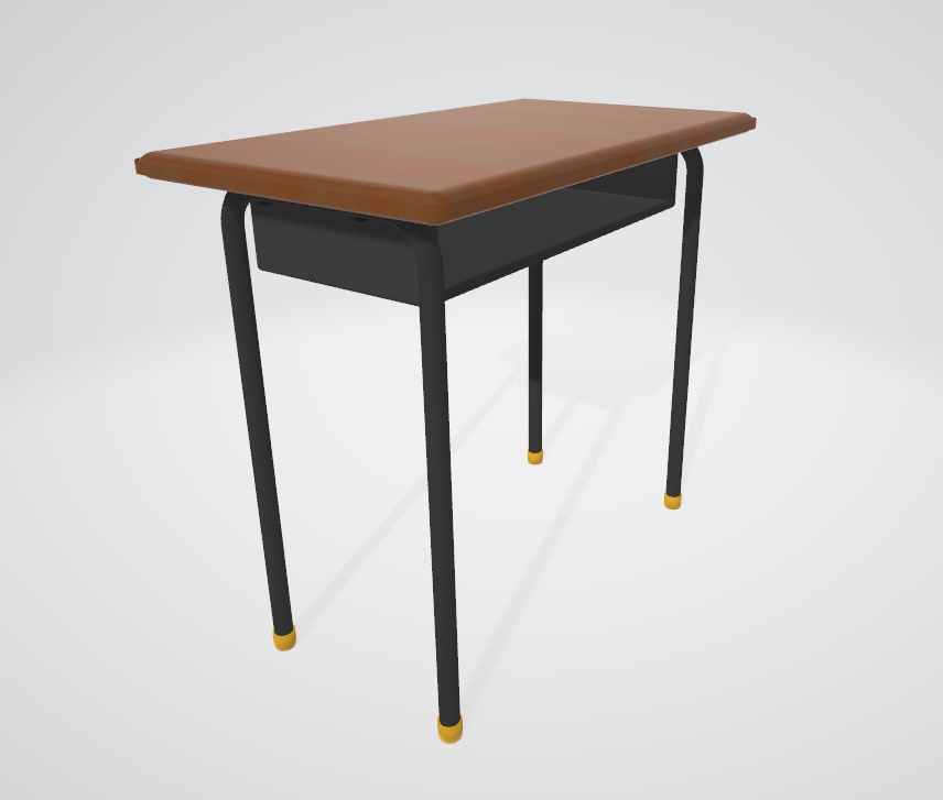 【FBX】教室のシンプルな椅子と机