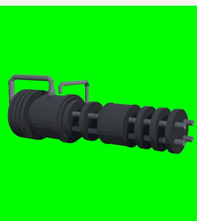 【FBX】ミニガン　ガトリング　武器