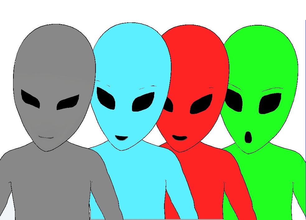 宇宙人 VRM これであなたも宇宙Vtuber 【四色モデルセット】