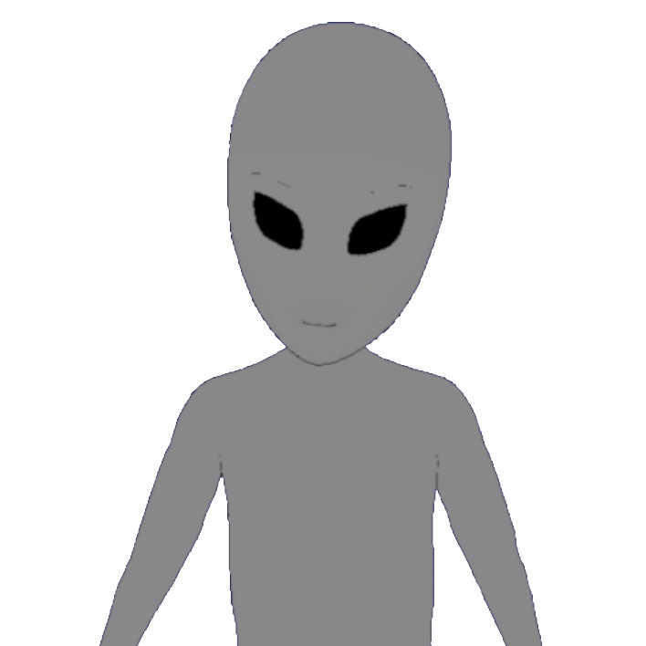 宇宙人 VRM これであなたも宇宙Vtuber　【四色モデルセット】