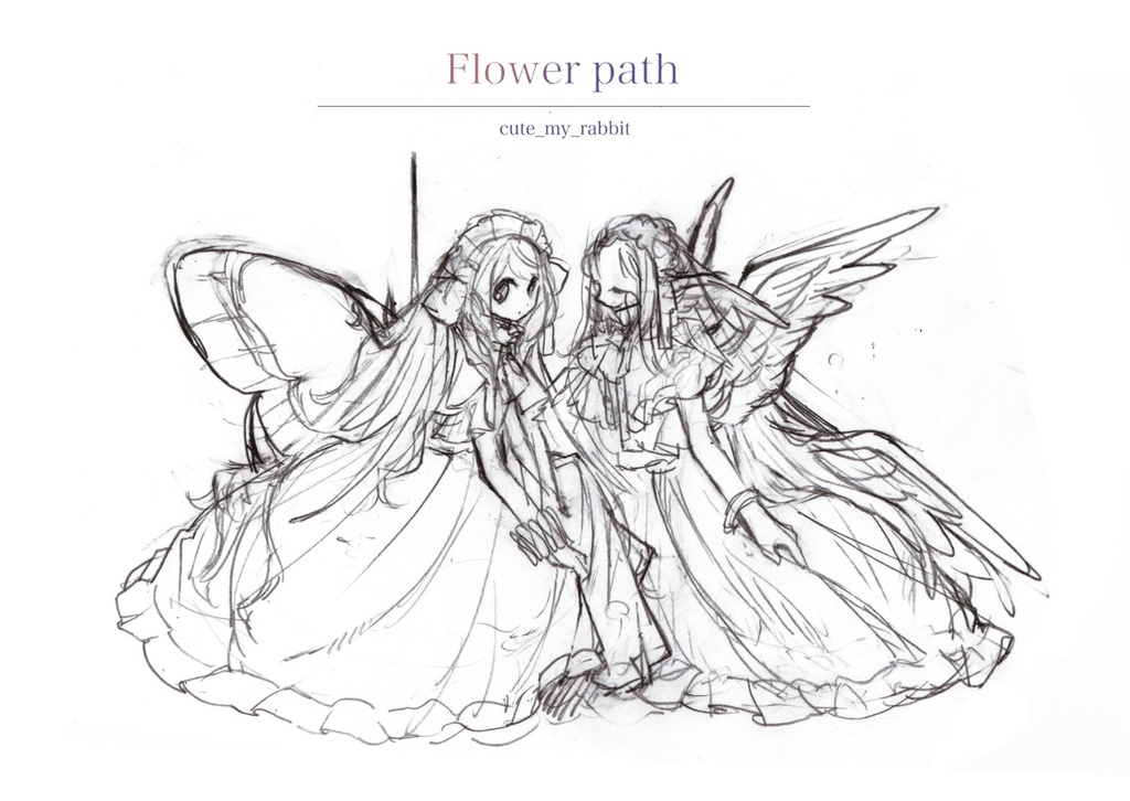 Artworks book / 画集 “Flower path” 冊子版