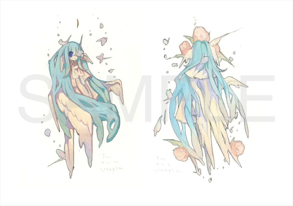 Artworks book / 画集 “Flower path” 冊子版