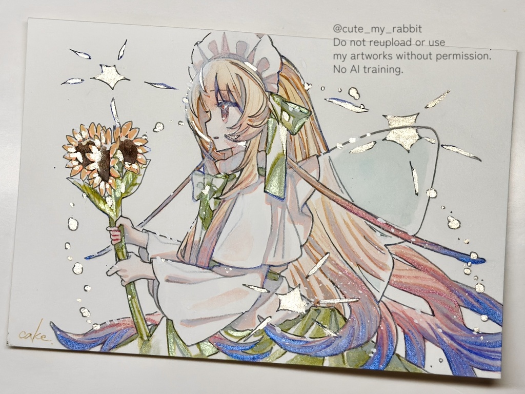 フレームレス原画”sunflower (daylight)”