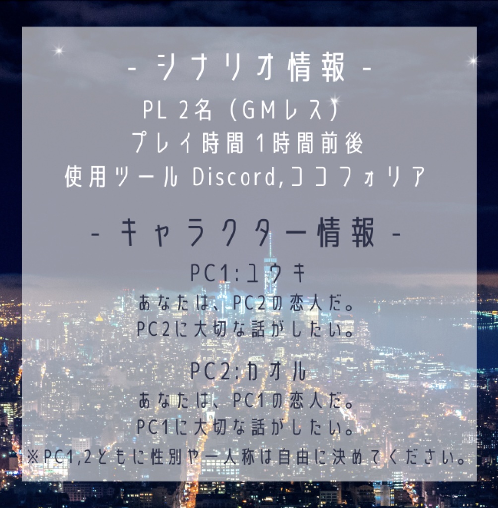 【ストーリープレイング】You are my Angel !!