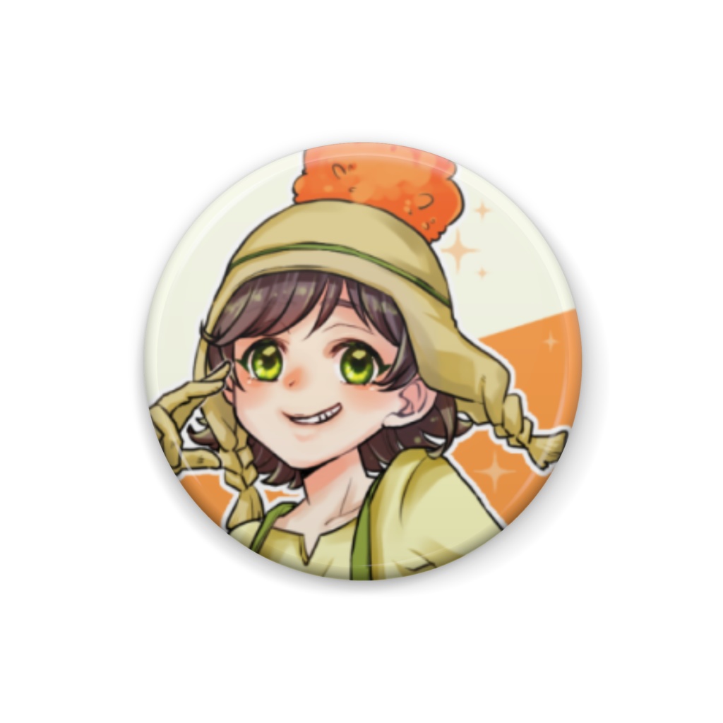 サラダ 缶バッジ