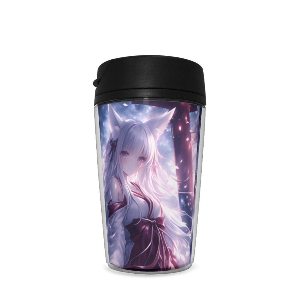 白狐の夜桜(びゃっこのよざくら)