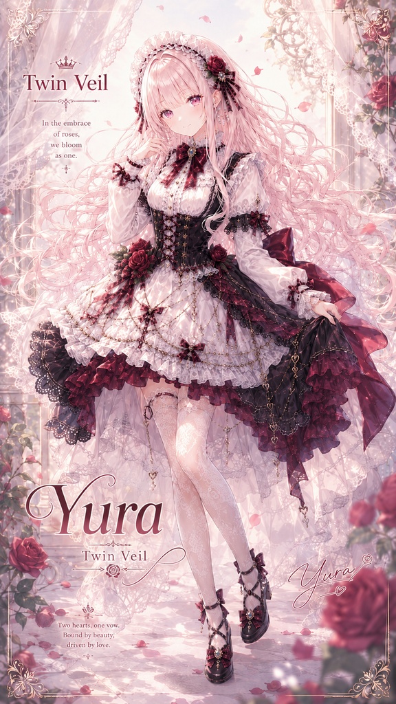 Twin Veil デジタルイラストコレクション - Shizuku & Yura -