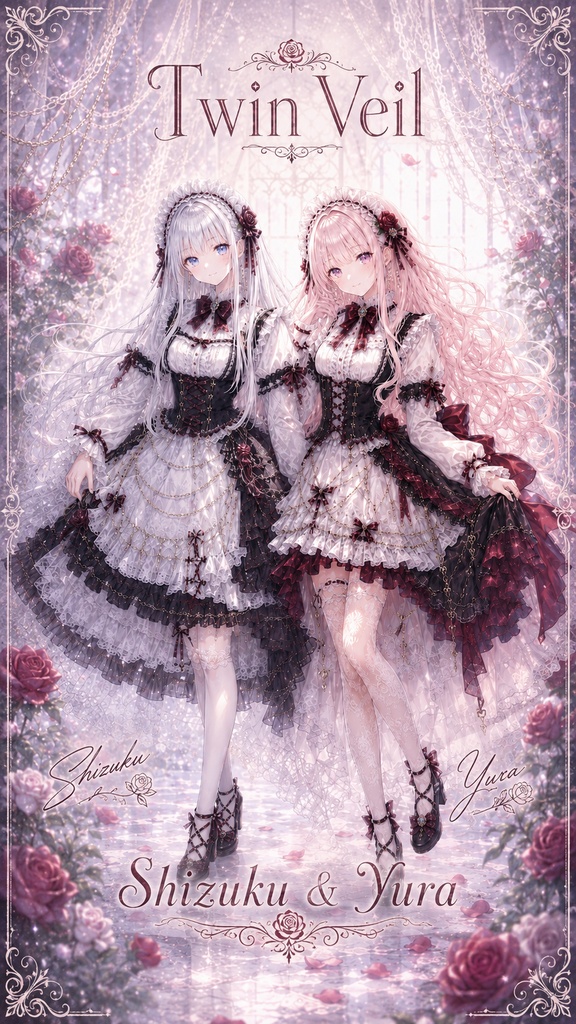 Twin Veil デジタルイラストコレクション - Shizuku & Yura -