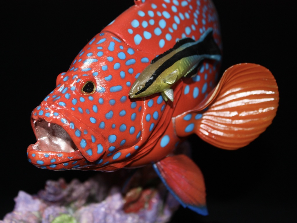 ユカタハタ フィギュア 魚寸30cm 【第10回日本彫刻コンクール入選作品】