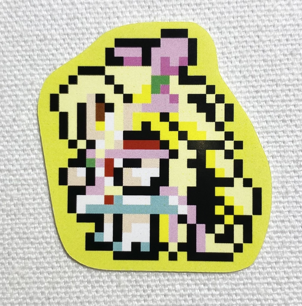 キュアエコー　ドット絵シール