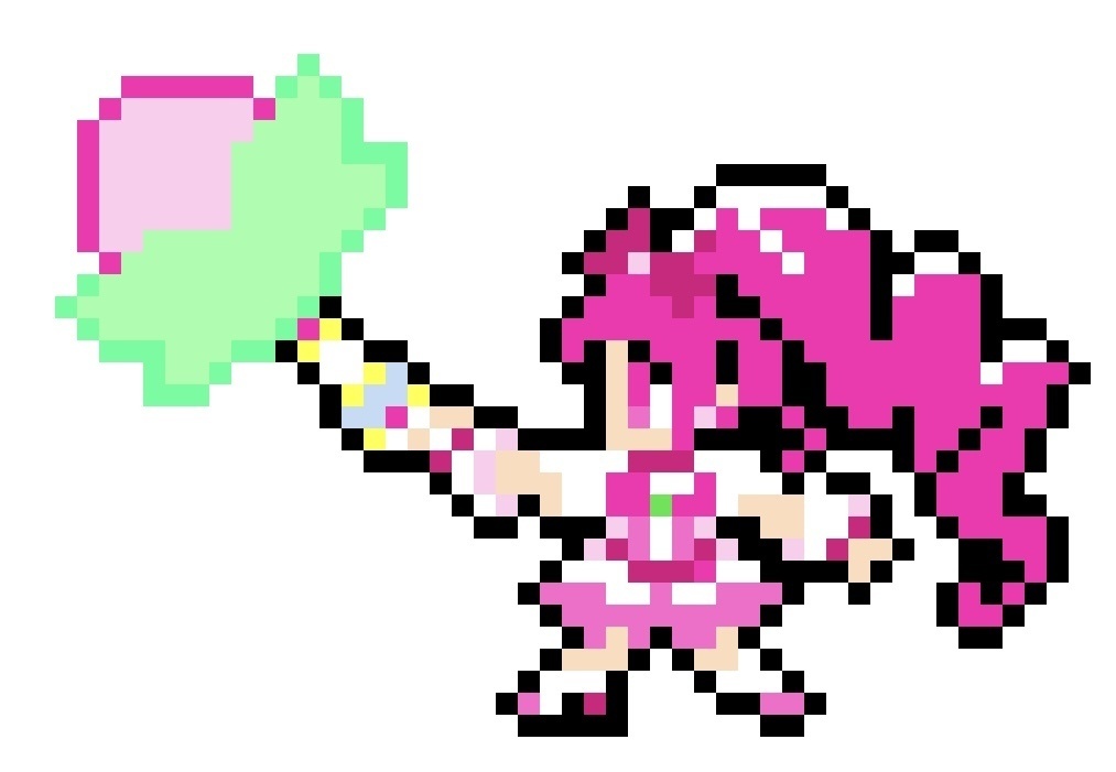 キュアブロッサム ピンクフォルテウェイブ ドット絵アクリルスタンド