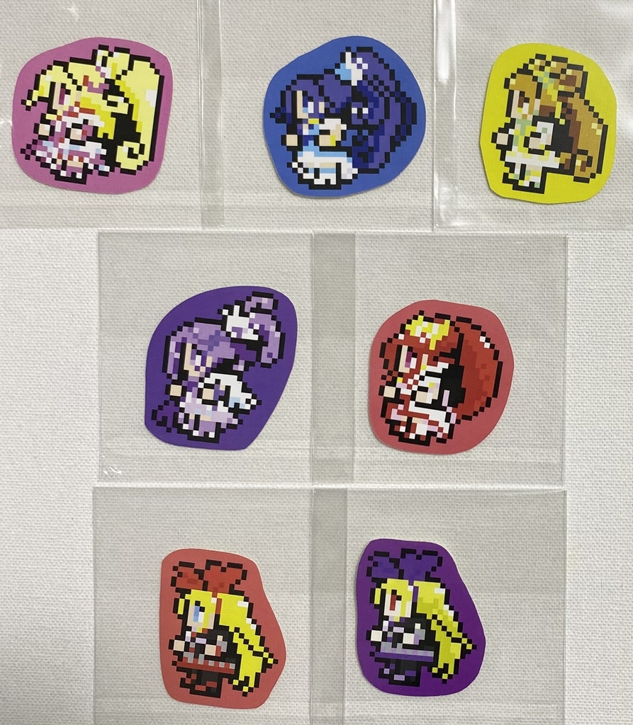 ドキプリ ドット絵シール