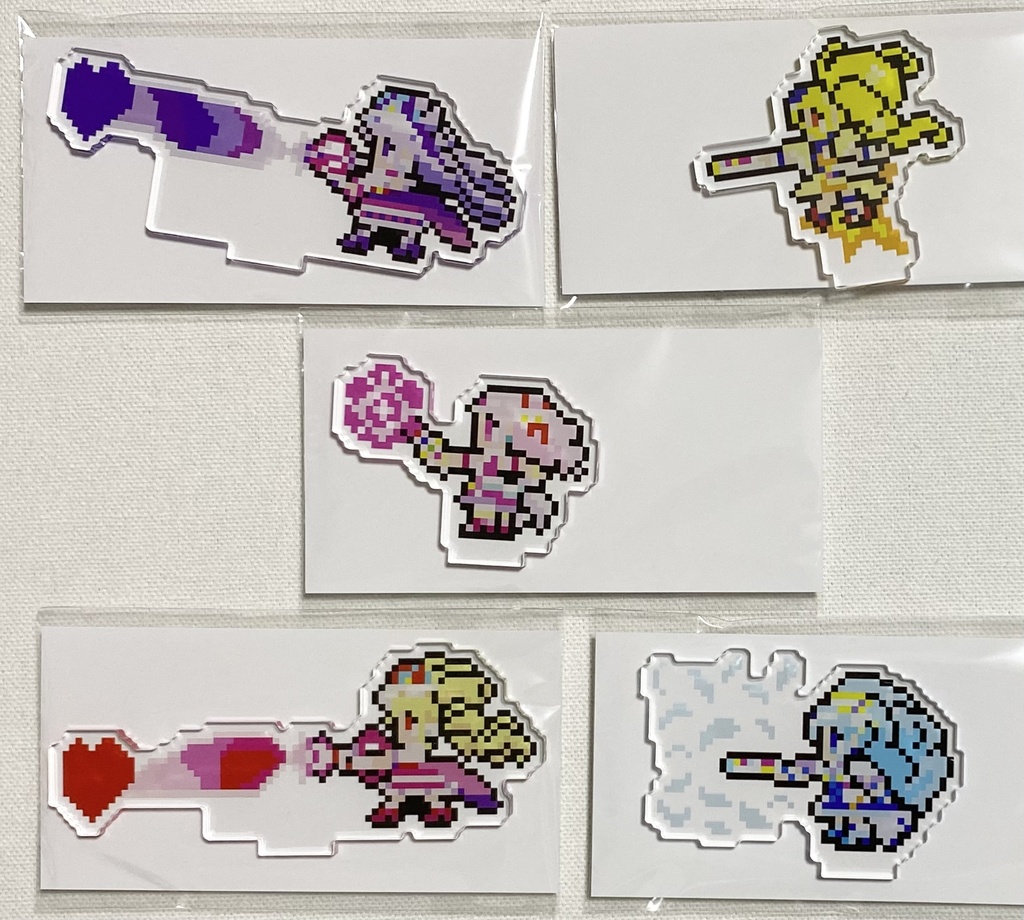 ハグプリ ドット絵アクリルスタンド