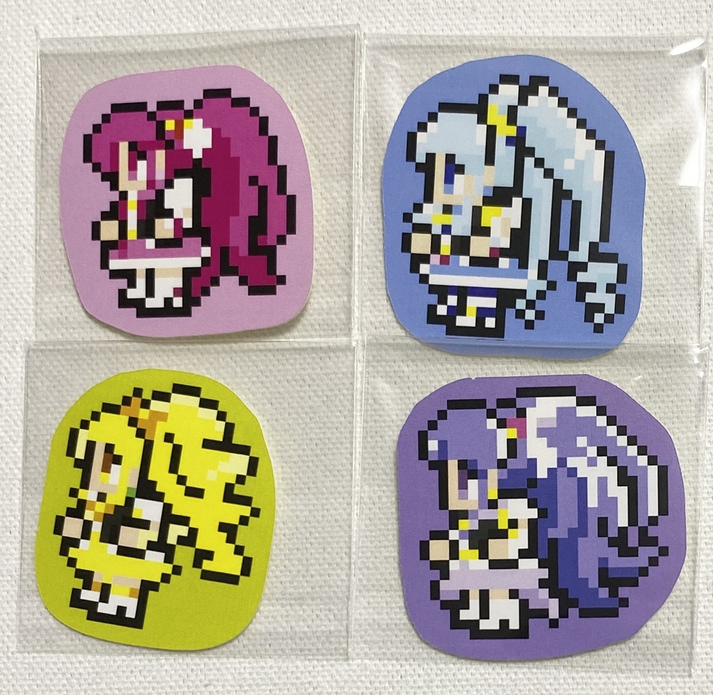 ハピチャ ドット絵シール