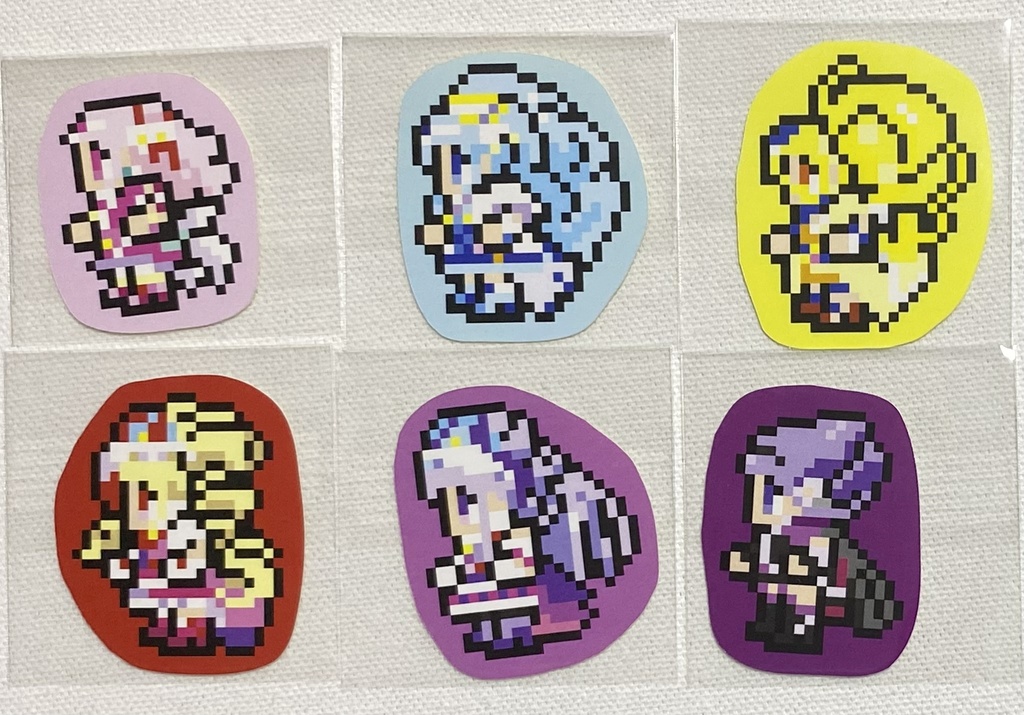 ハグプリ ドット絵シール