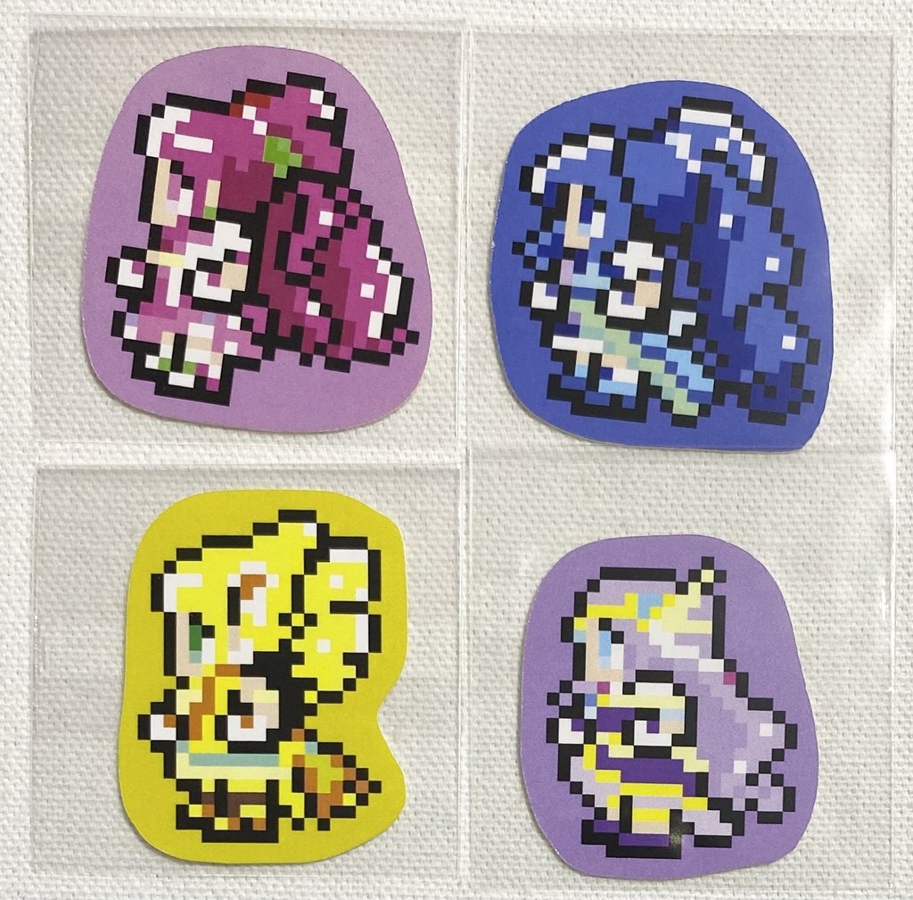 ヒープリ　ドット絵シール