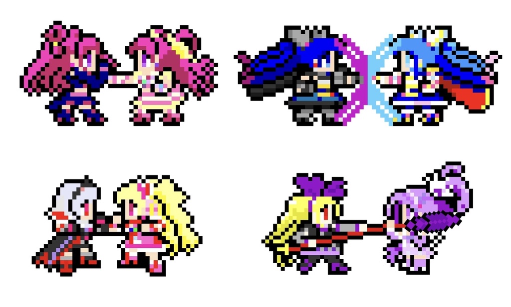 プリキュア 名シーンドット絵アクリルスタンド（対決編）
