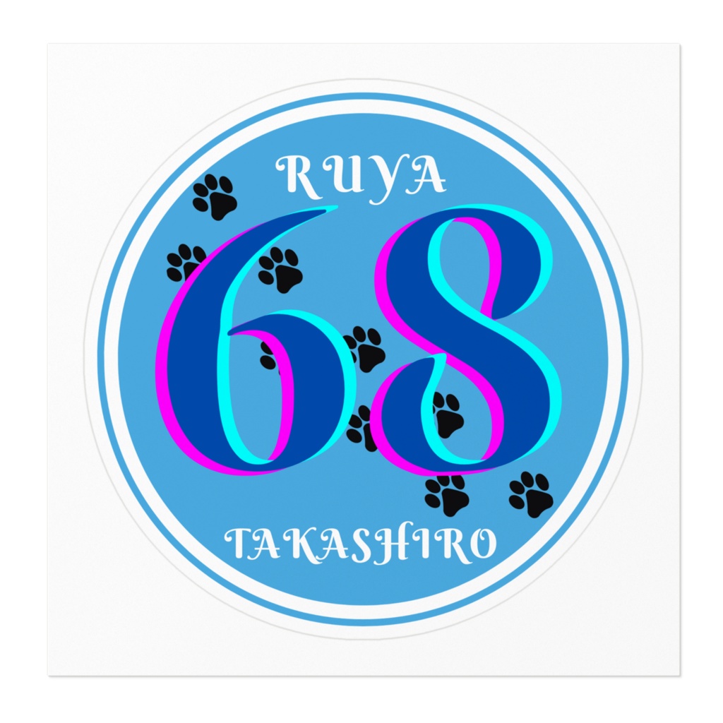 るやロゴステッカー