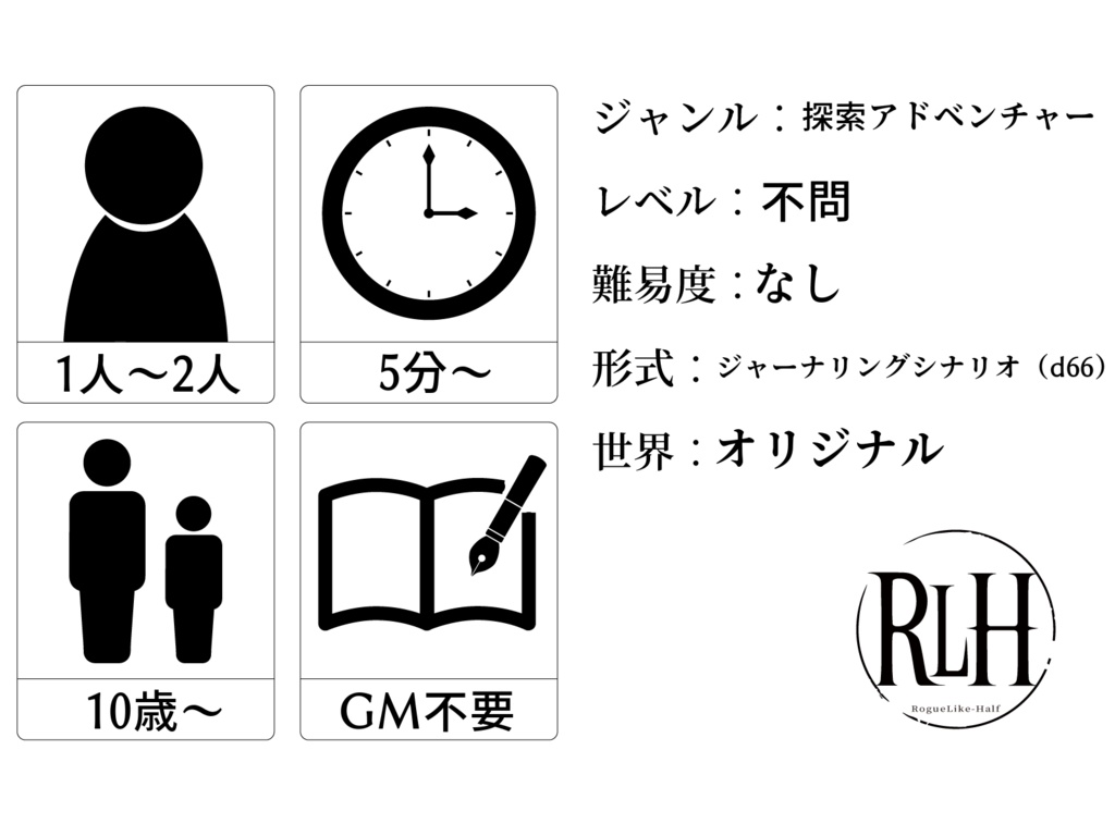 水底の街を歩いて(ジャーナリングゲーム&ローグライクハーフシナリオ)