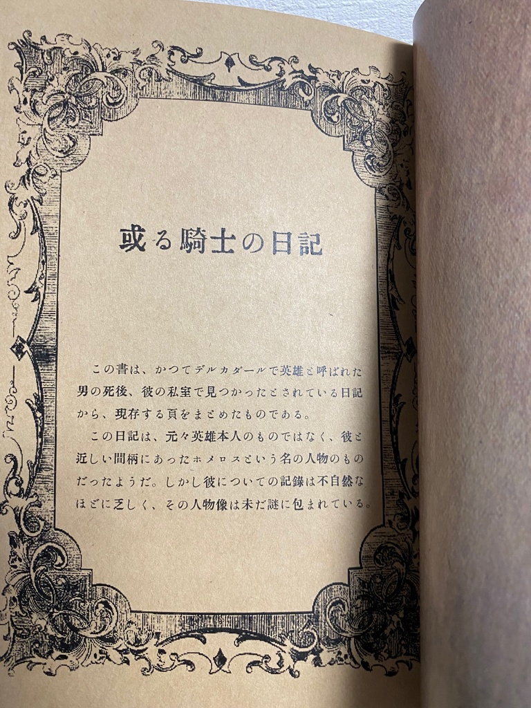 或る騎士の日記