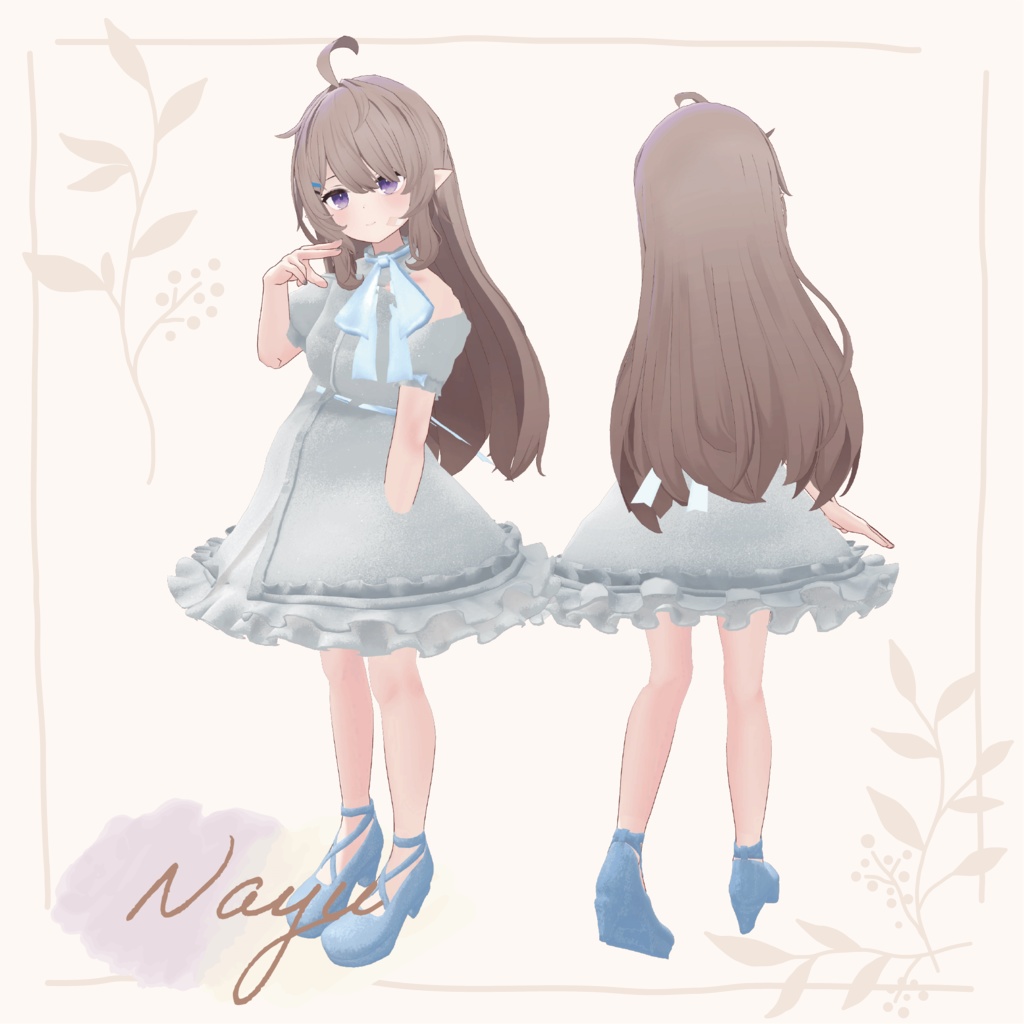 Spring one piece dress【複数アバター対応】