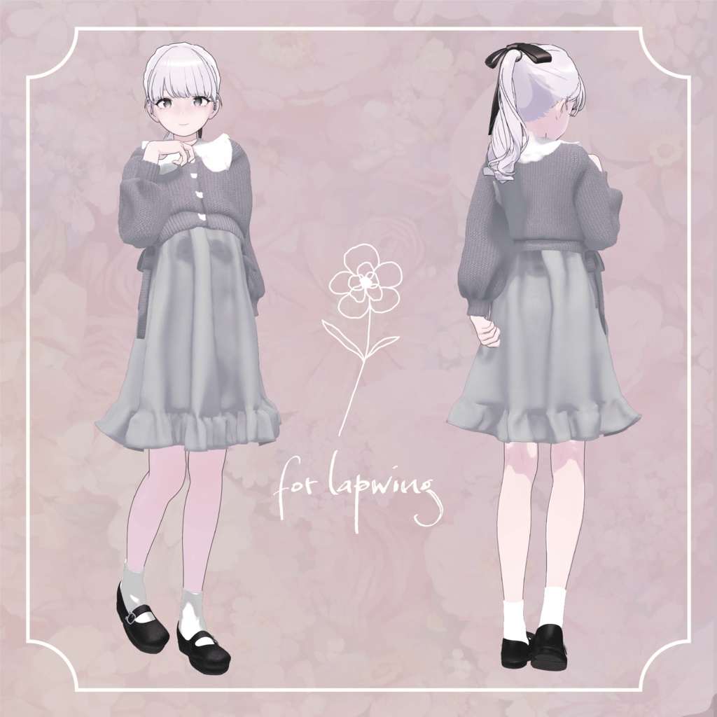 last summer one-piece dress【複数アバター対応】