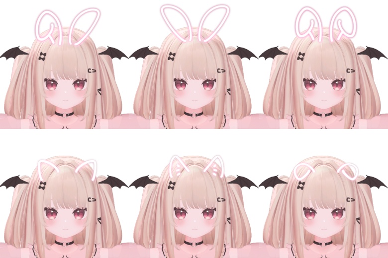 【MA】らくがき風ネオンライト11種【りりか対応】