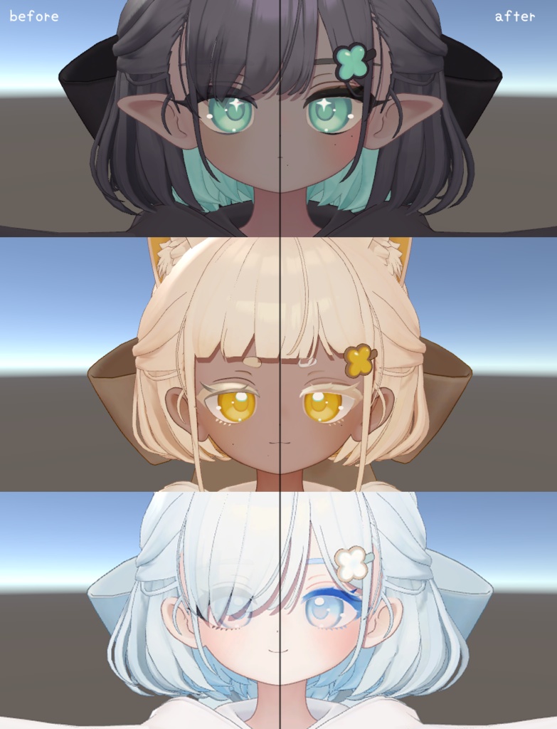 Shiratsume Make&Eye Texture【しらつめ専用】