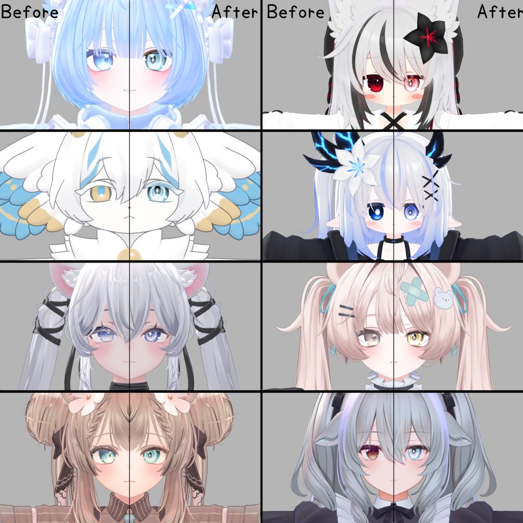 【8Avatar対応】RingIrisEye+Eyelash!【アイテクスチャ】