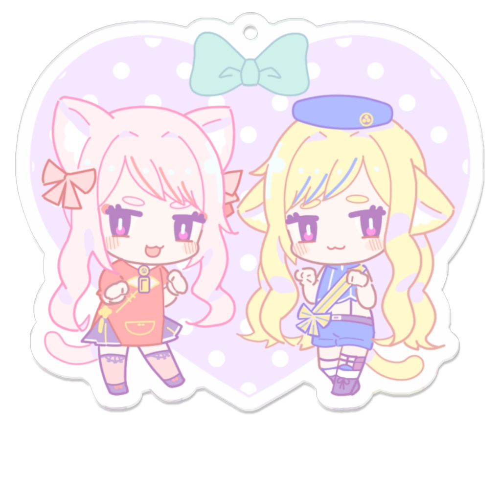 ヒメヒナにゃんにゃんアクリルキーホルダー【非公式】