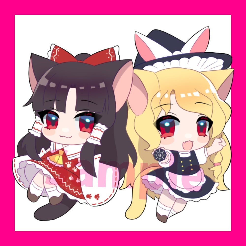 ねこレイマリアクリルキーホルダー
