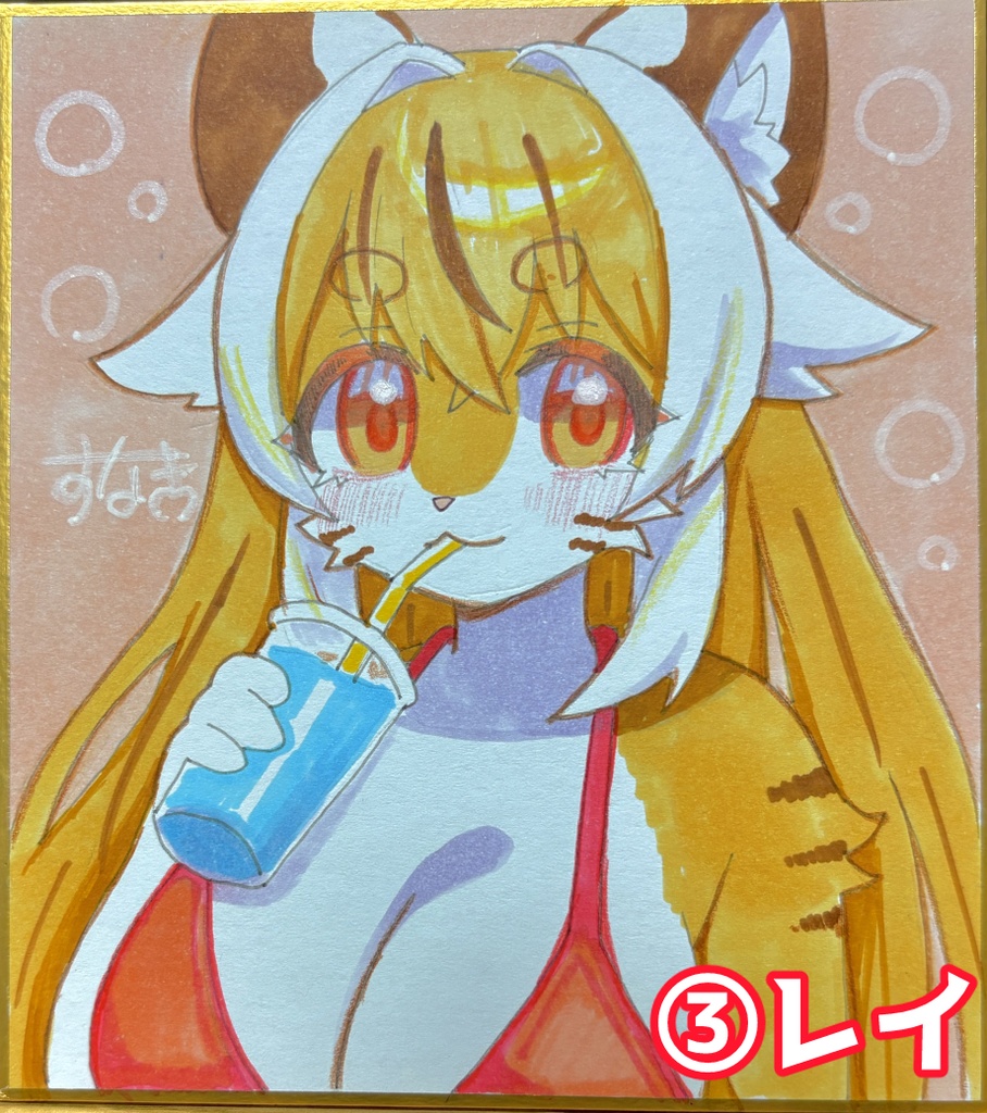 【直筆色紙】メスケモ