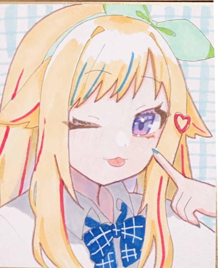 【直筆色紙】ヒメヒナ直筆アナログ色紙