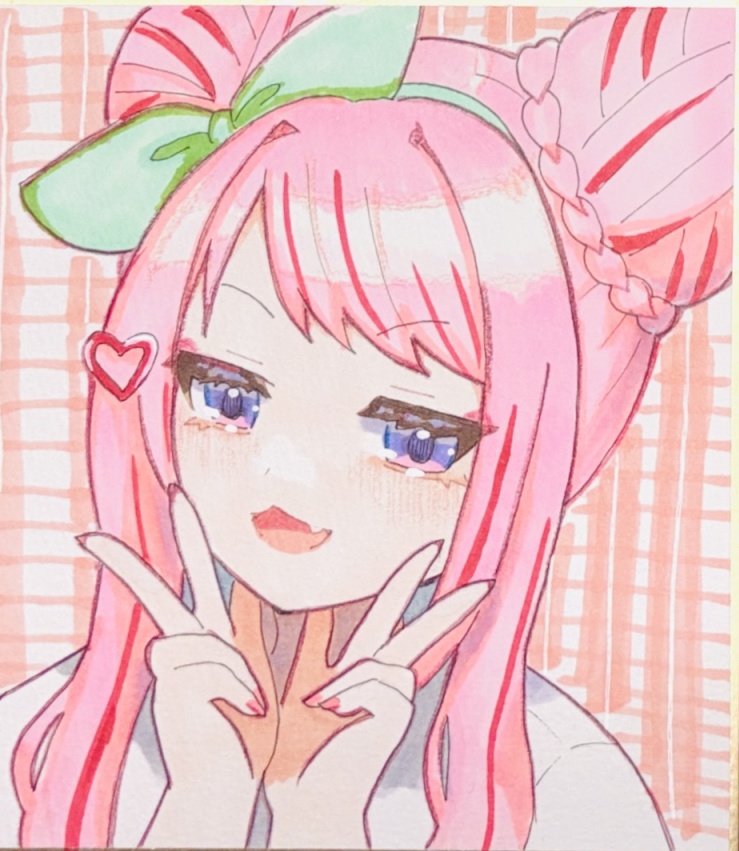 【直筆色紙】ヒメヒナ直筆アナログ色紙