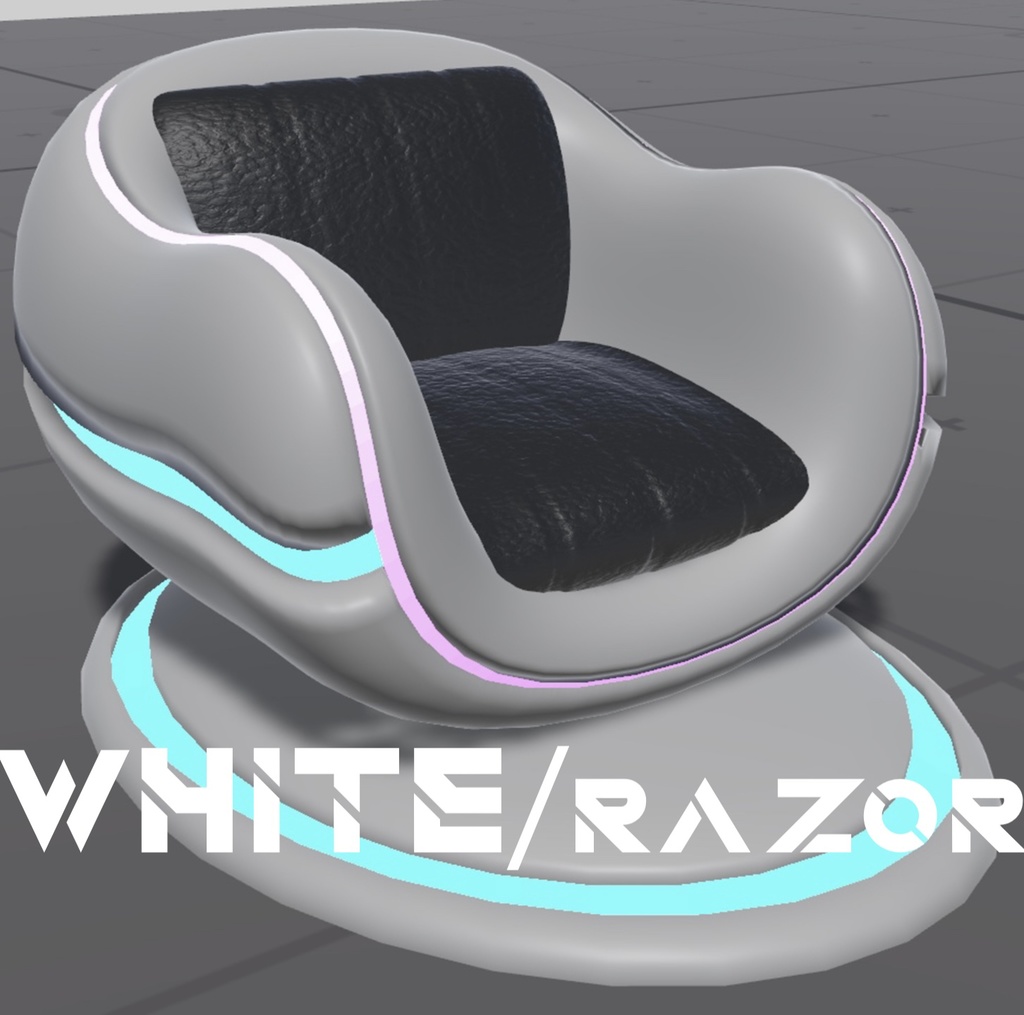【VRChat向け】NEON CHAIR(3Dモデル)