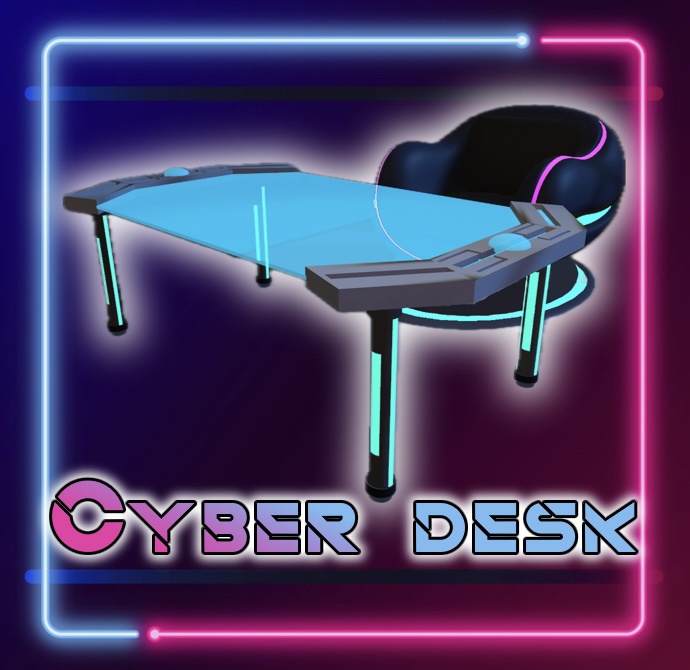【無料】Cyber desk(3Dモデル)