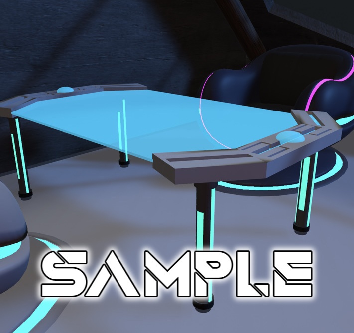 【無料】Cyber desk(3Dモデル)