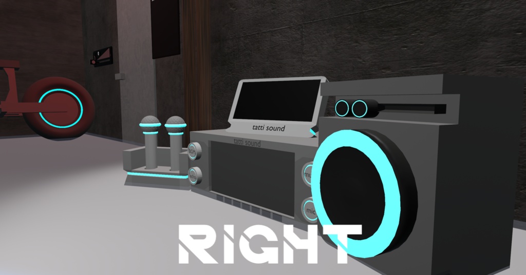 【VRChat向け】カラオケ4セット!(3Dモデル)