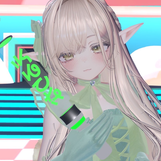 【VRChat想定モデル】えるりなペンライト!