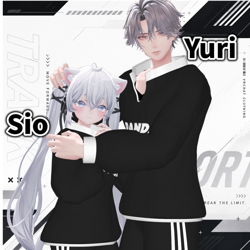 【発売セール中‼】パンダジャージ【4アバター対応】【3D衣装】