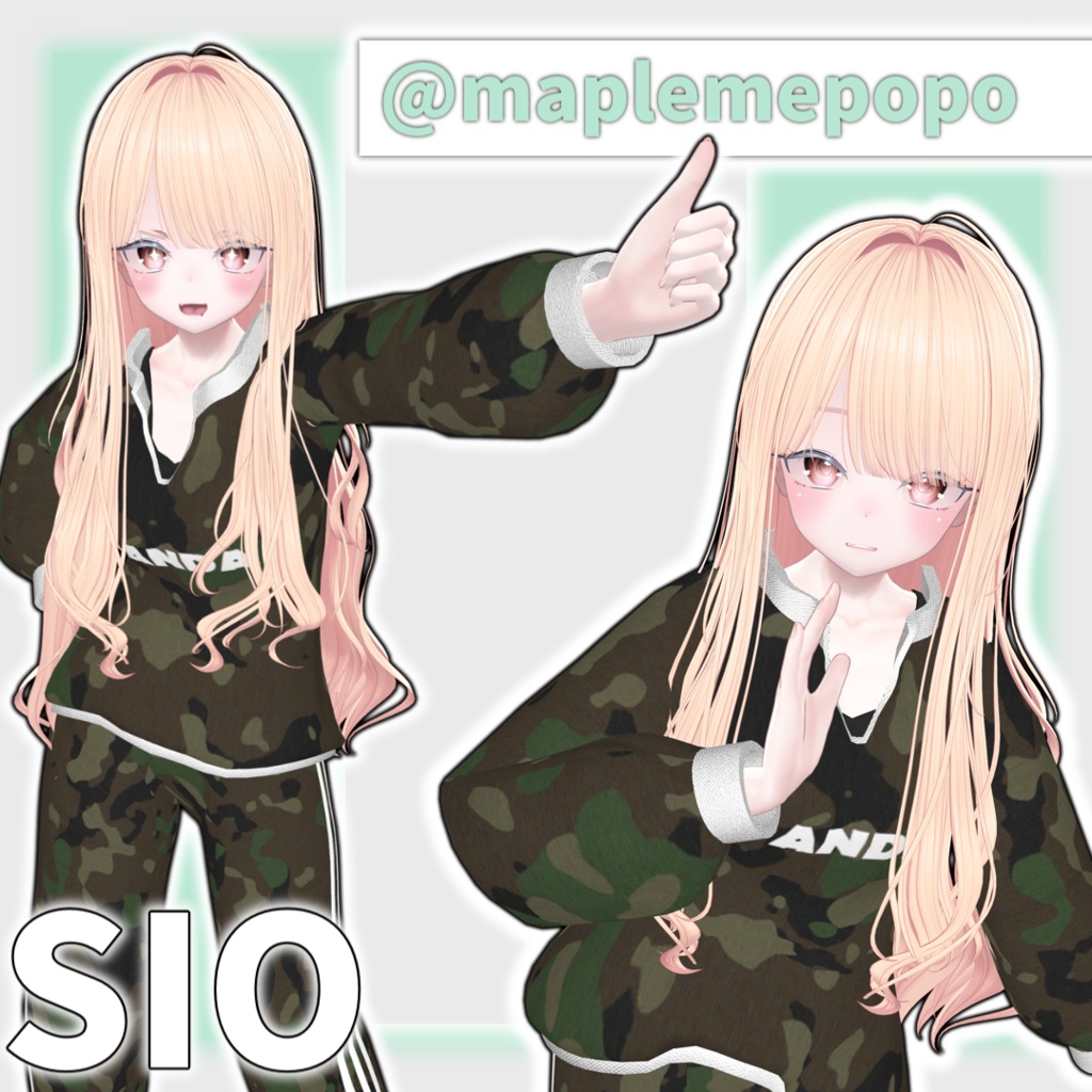 【発売セール中‼】パンダジャージ【4アバター対応】【3D衣装】