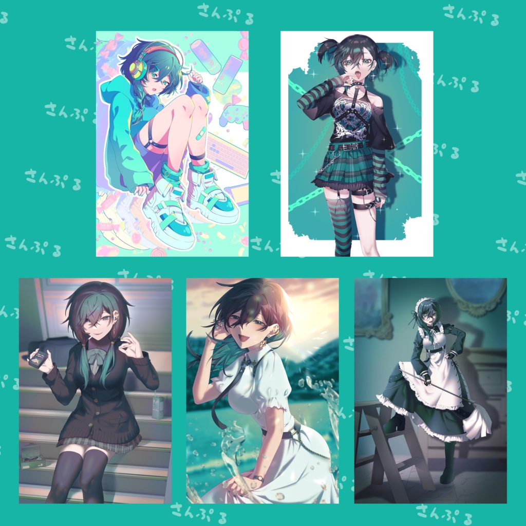 ポストカード「たきたの絵」