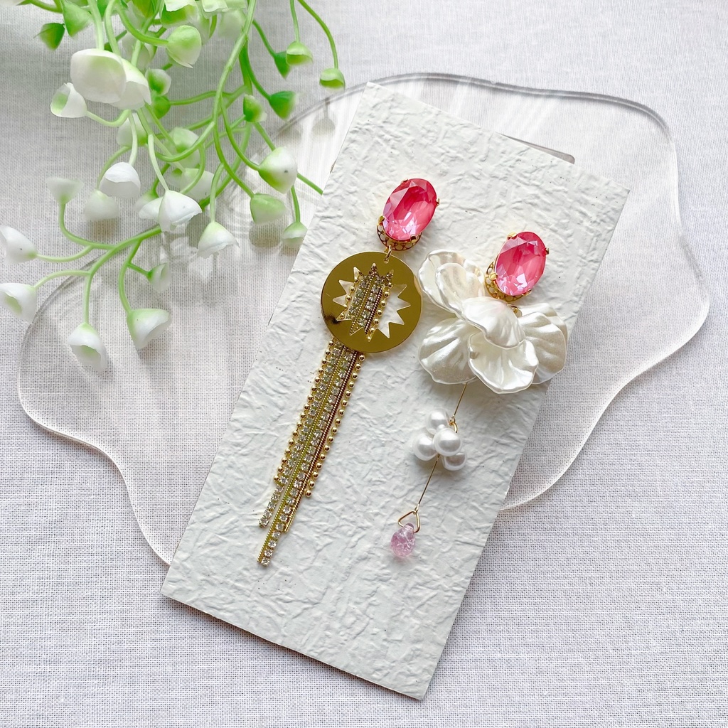 にじさんじ 赤城ウェン イメージピアス イヤリング 【crystal series】