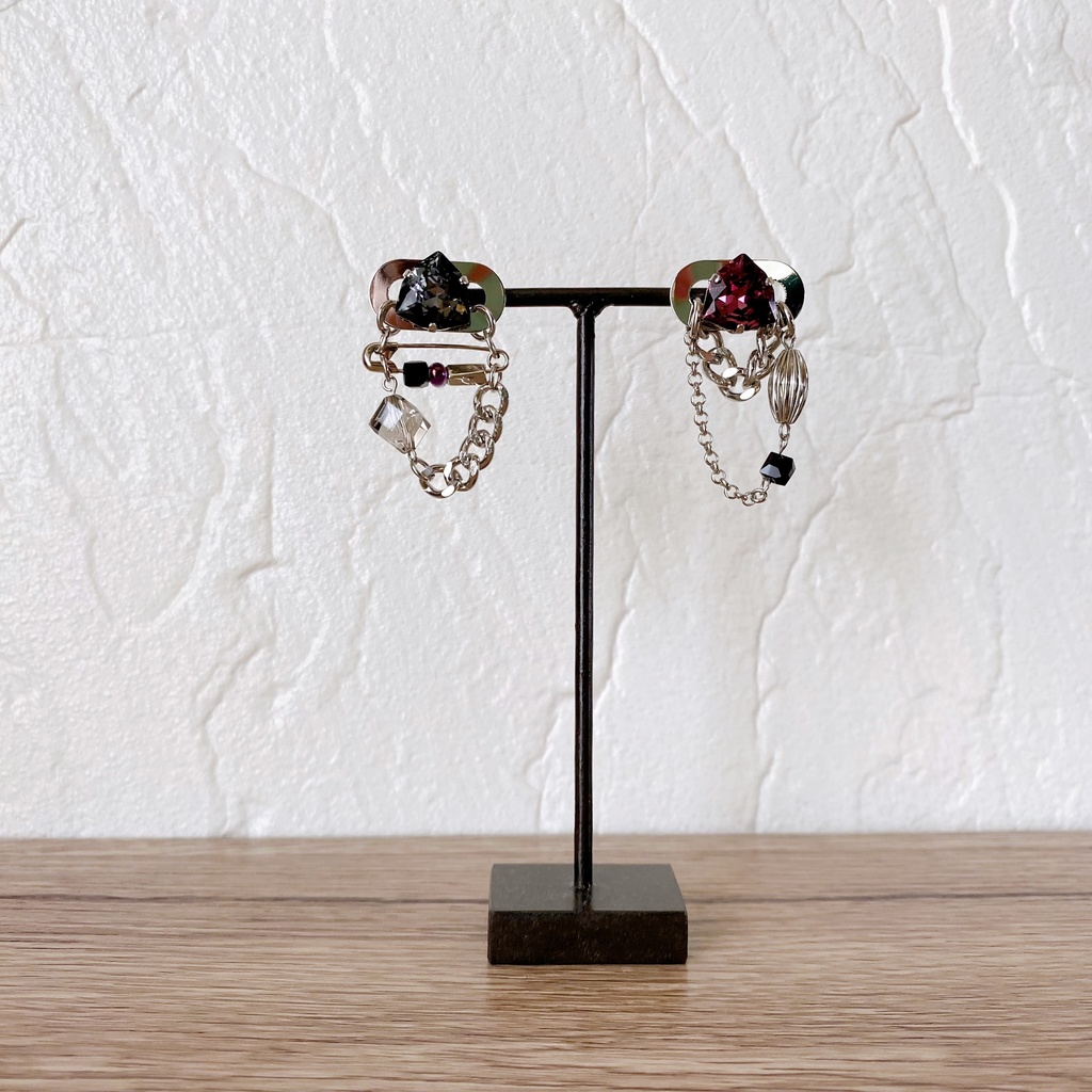 にじさんじ 佐伯イッテツ イメージ ピアス イヤリング 【crystal series】