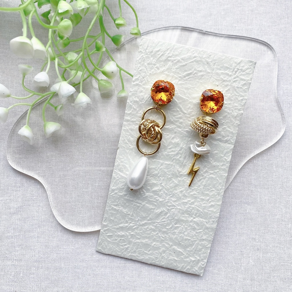 にじさんじ 宇佐美リト イメージ ピアス イヤリング 【crystal series】