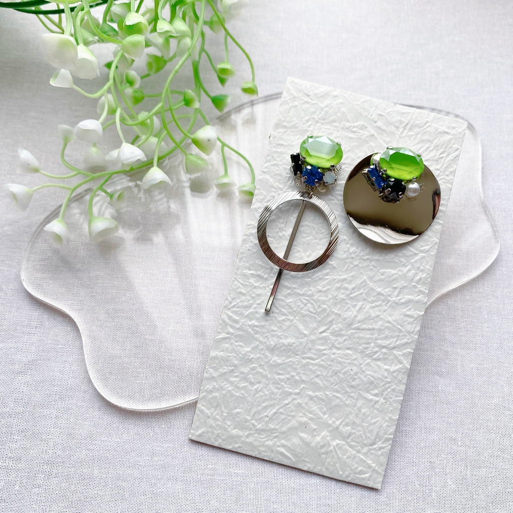 にじさんじ 伊波ライ イメージ ピアス イヤリング 【crystal series】