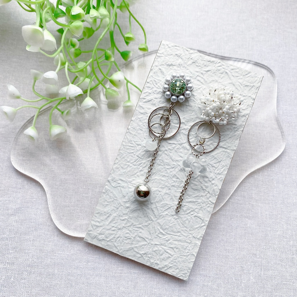 にじさんじ 叢雲カゲツ イメージ ピアス イヤリング 【crystal series】